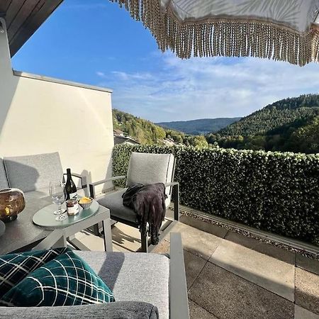 Wohnen Im Schwarzwald Mit Panoramablick Lägenhet Bad Herrenalb Exteriör bild